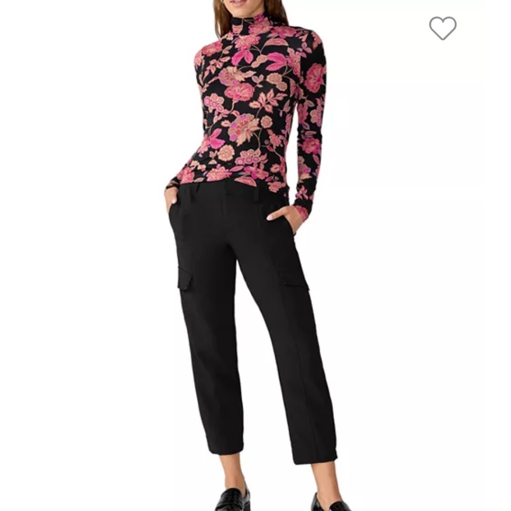 Sanctuary black polished cargo style ankle dress pant 25 new with tags